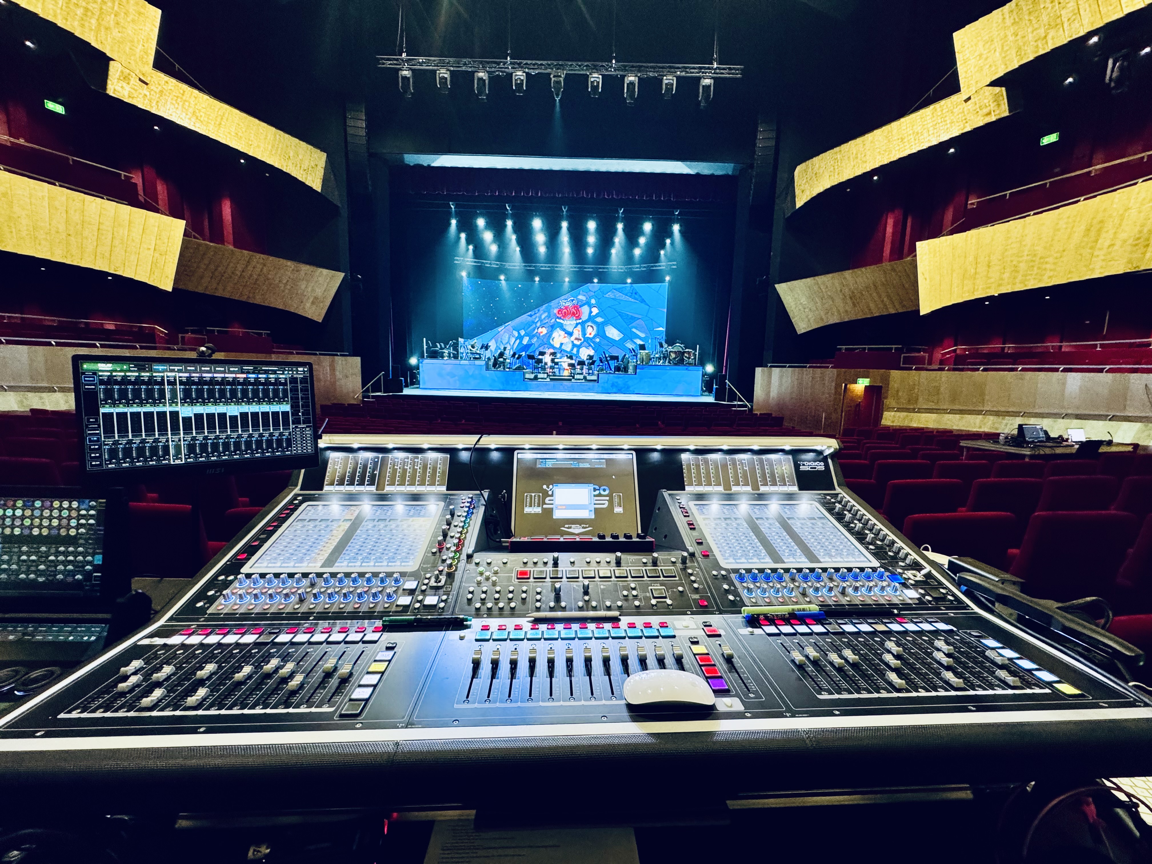 FOH engineer perspective — theater stage